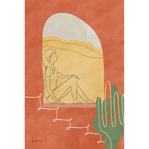 Self Care I White Modern Wood Framed Art Print by Thorns, Becky