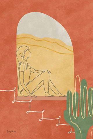 Self Care I Black Ornate Wood Framed Art Print with Double Matting by Thorns, Becky