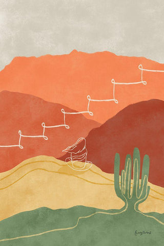 Self Care II Black Ornate Wood Framed Art Print with Double Matting by Thorns, Becky