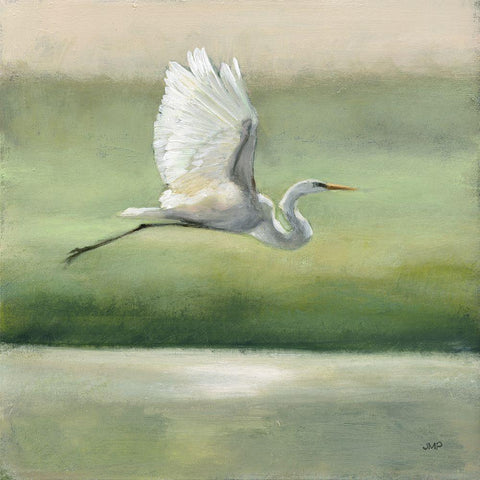 Flight White Modern Wood Framed Art Print by Purinton, Julia