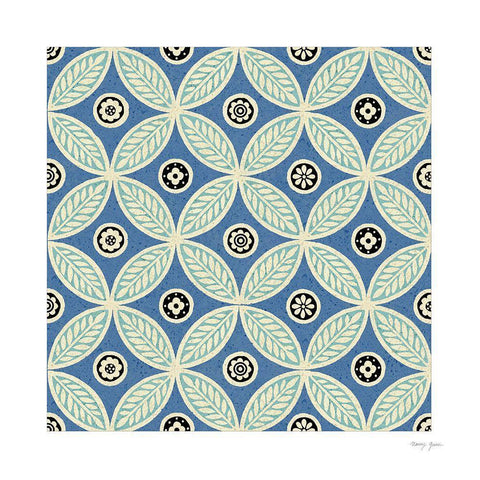 Artisan Tile III White Modern Wood Framed Art Print by Green, Nancy