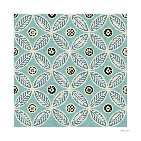 Artisan Tile V White Modern Wood Framed Art Print by Green, Nancy