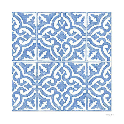 Artisan Tile XV White Modern Wood Framed Art Print by Green, Nancy