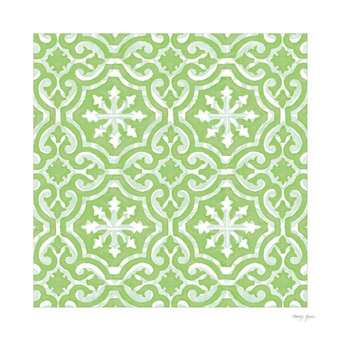 Artisan Tile XVII White Modern Wood Framed Art Print by Green, Nancy