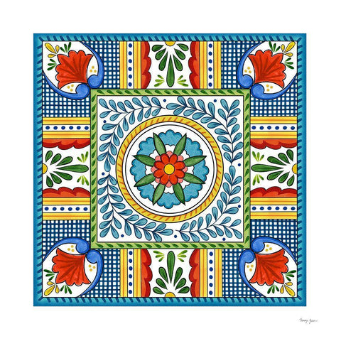 Seville I Black Ornate Wood Framed Art Print with Double Matting by Green, Nancy