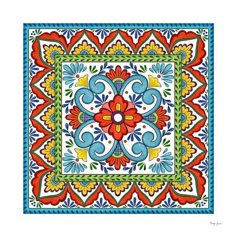 Seville II Black Modern Wood Framed Art Print with Double Matting by Green, Nancy