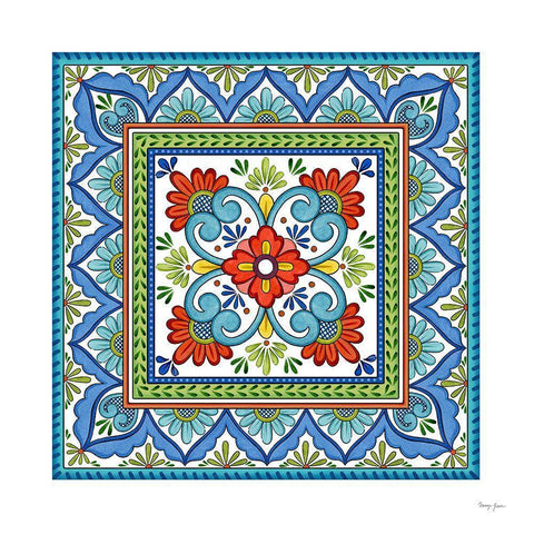 Seville III Gold Ornate Wood Framed Art Print with Double Matting by Green, Nancy