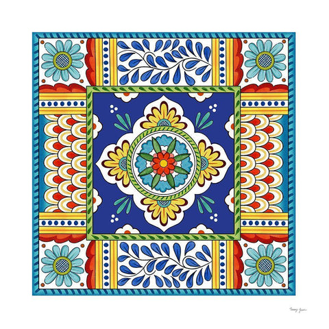 Seville IV White Modern Wood Framed Art Print with Double Matting by Green, Nancy