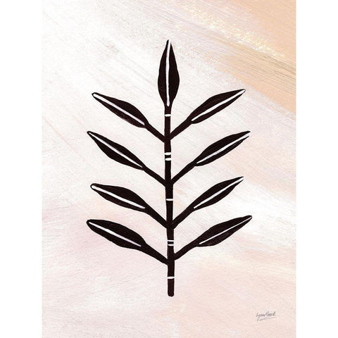 Spear Grass Black Modern Wood Framed Art Print with Double Matting by Mack, Lynn