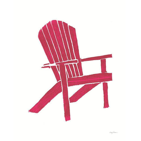 Summer Chair I White Modern Wood Framed Art Print by Tillmon, Avery