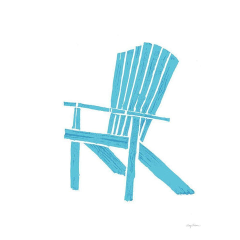 Summer Chair II White Modern Wood Framed Art Print by Tillmon, Avery