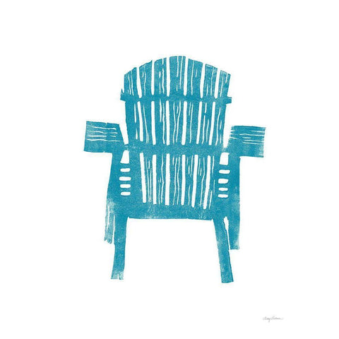 Summer Chair III Black Modern Wood Framed Art Print with Double Matting by Tillmon, Avery