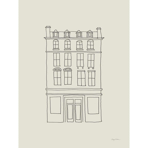 Buildings of London II White Modern Wood Framed Art Print by Tillmon, Avery