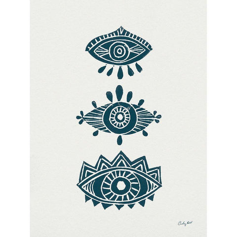Evil Eye I Black Modern Wood Framed Art Print by Prahl, Courtney