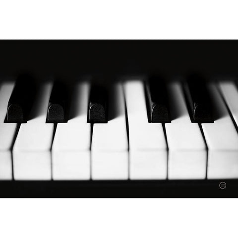 Piano Lounge I Black Modern Wood Framed Art Print by Larson, Nathan