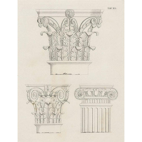 Italian Volute Gold Ornate Wood Framed Art Print with Double Matting by Wild Apple Portfolio