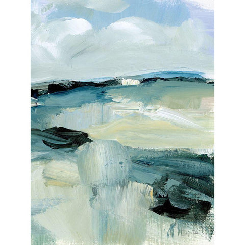 Windswept Landscape III Black Modern Wood Framed Art Print with Double Matting by Pete, Katrina