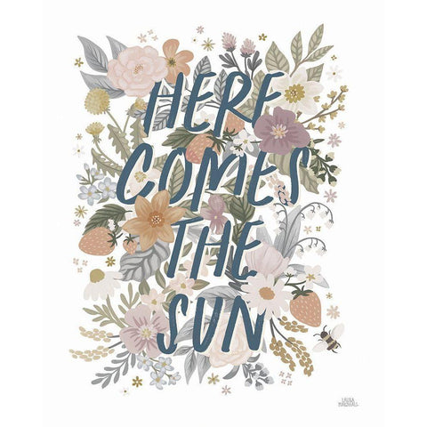 Spring Garden V Neutral White Modern Wood Framed Art Print by Marshall, Laura