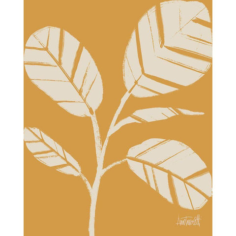 Retro Botanical Sketches IV Crop White Modern Wood Framed Art Print by Tavoletti, Anne