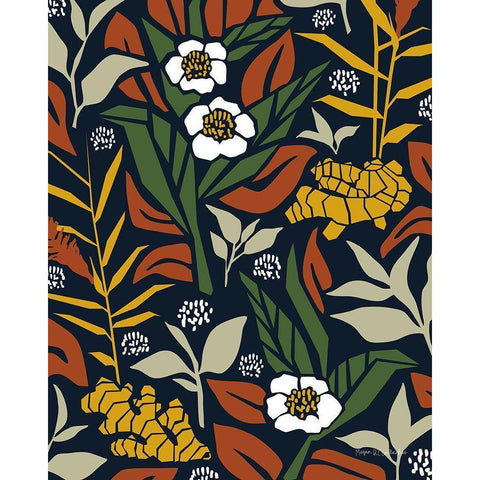 Ginger and White Tea Black Modern Wood Framed Art Print by Gallagher, Megan