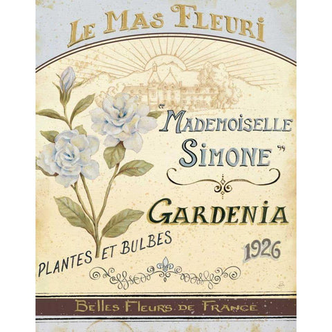 French Seed Packet IV White Modern Wood Framed Art Print by Brissonnet, Daphne