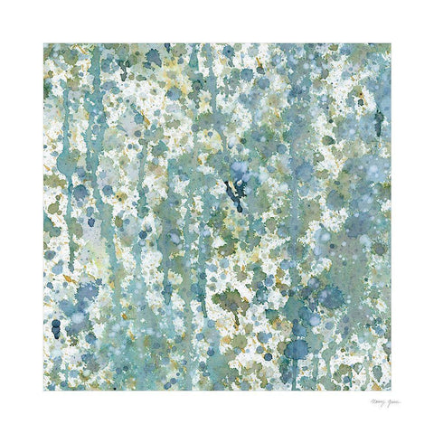 Splatter XII Black Modern Wood Framed Art Print with Double Matting by Green, Nancy