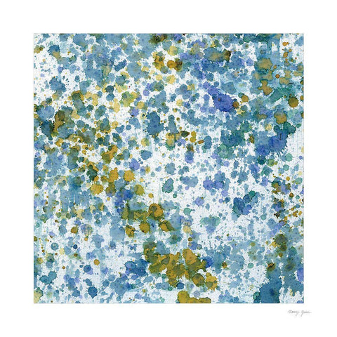 Splatter XIII Black Modern Wood Framed Art Print with Double Matting by Green, Nancy