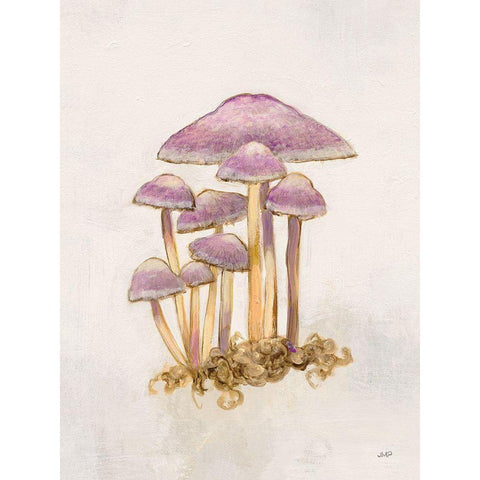 Woodland Mushroom III Black Modern Wood Framed Art Print with Double Matting by Purinton, Julia