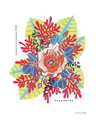 Recently White Modern Wood Framed Art Print with Double Matting by Gallagher, Megan