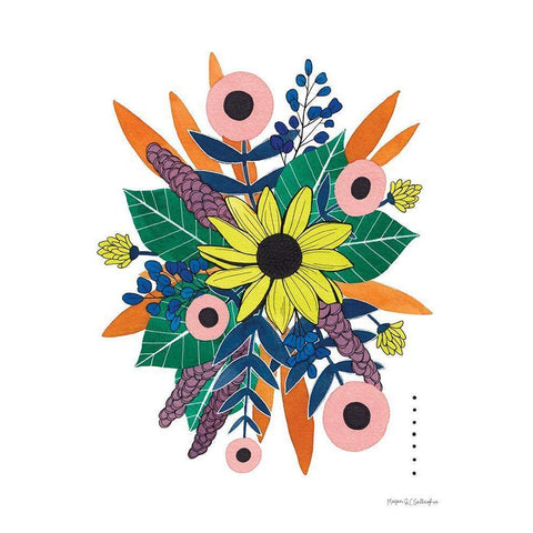 Support Each Other Black Modern Wood Framed Art Print by Gallagher, Megan