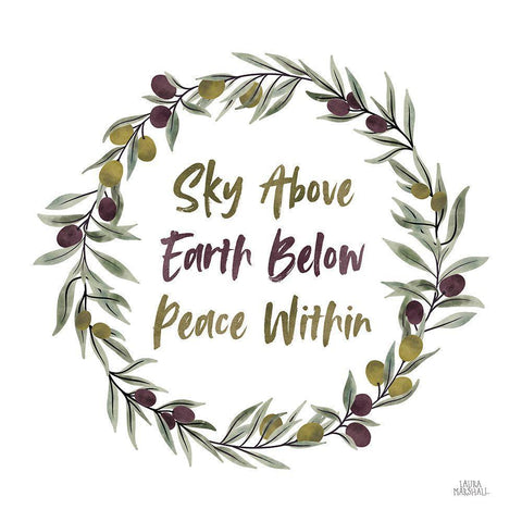 Olive Grove II Black Modern Wood Framed Art Print by Marshall, Laura