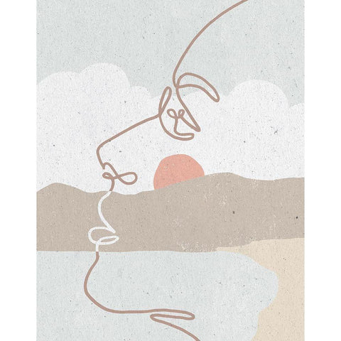 Mykonos I Neutral Black Modern Wood Framed Art Print by Hershey, Moira