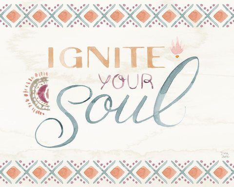 Boho Garden VII Black Ornate Wood Framed Art Print with Double Matting by June, Dina