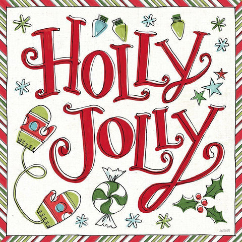 Holiday Whimsy IV White Modern Wood Framed Art Print by Tavoletti, Anne