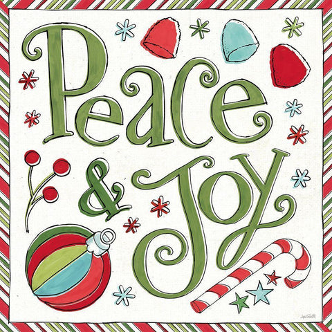 Holiday Whimsy V Black Modern Wood Framed Art Print by Tavoletti, Anne