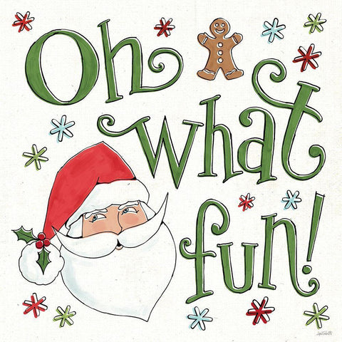 Holiday Whimsy VI Black Ornate Wood Framed Art Print with Double Matting by Tavoletti, Anne