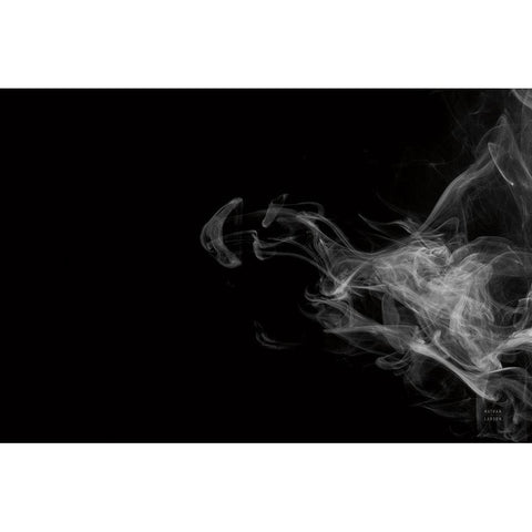 Smoke I Black Modern Wood Framed Art Print by Larson, Nathan