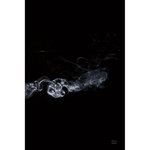 Smoke II Black Modern Wood Framed Art Print by Larson, Nathan
