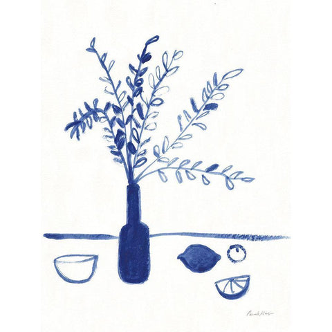 Greek Island Dreaming II White Modern Wood Framed Art Print by Munger, Pamela