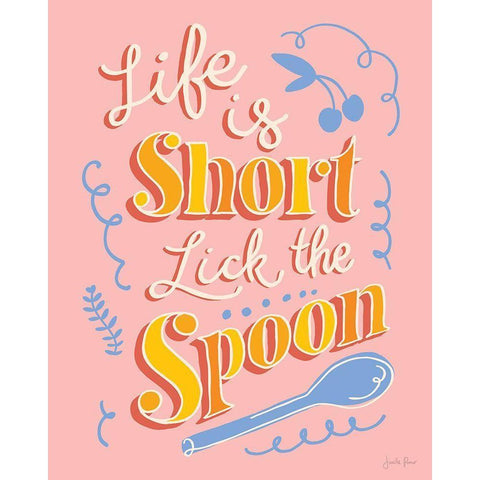 Life is Short I Gold Ornate Wood Framed Art Print with Double Matting by Penner, Janelle