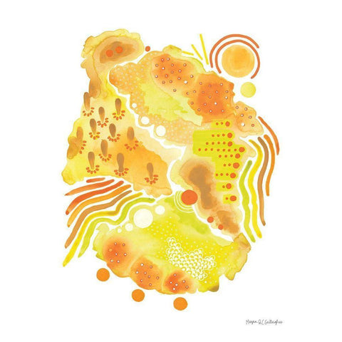 Organic IV White Modern Wood Framed Art Print by Gallagher, Megan