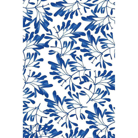 Modern Leaves II Black Modern Wood Framed Art Print with Double Matting by Charro, Mercedes Lopez