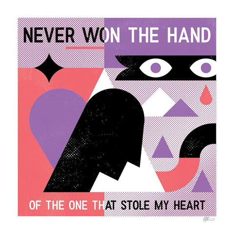 Won the Heart Gold Ornate Wood Framed Art Print with Double Matting by Paterson, Robert John