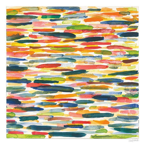 Colorful Patterns X Black Modern Wood Framed Art Print with Double Matting by Warrick, Cheryl