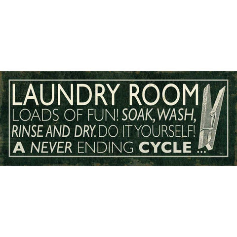 Laundry Room I Black Modern Wood Framed Art Print with Double Matting by Pela Studio