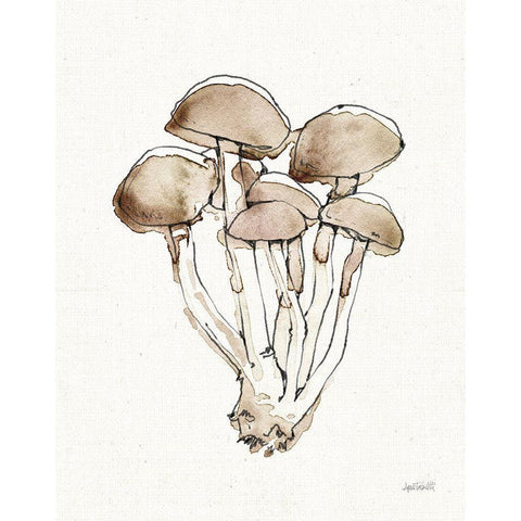 Fresh Farmhouse Mushrooms I Gold Ornate Wood Framed Art Print with Double Matting by Tavoletti, Anne