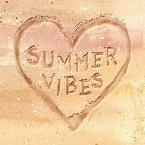 Ocean Breeze IX Gold Ornate Wood Framed Art Print with Double Matting by June, Dina