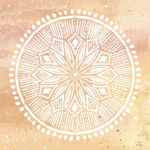 Ocean Breeze X Gold Ornate Wood Framed Art Print with Double Matting by June, Dina