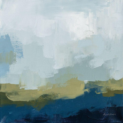 Peak Black Modern Wood Framed Art Print with Double Matting by Munger, Pamela