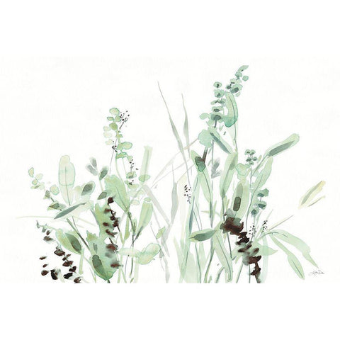 Grasses I Gold Ornate Wood Framed Art Print with Double Matting by Pete, Katrina